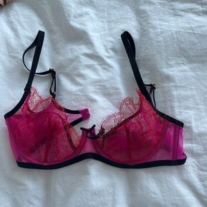 Agent provocateur pink lace bralette